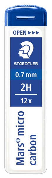 Stift Mars Micro 0,7 2H 12 st/fp