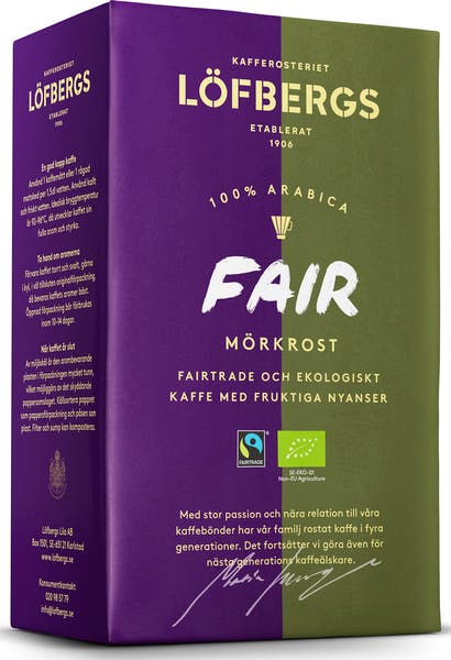 Kaffe Brygg Löfbergs Fair Mörkrost