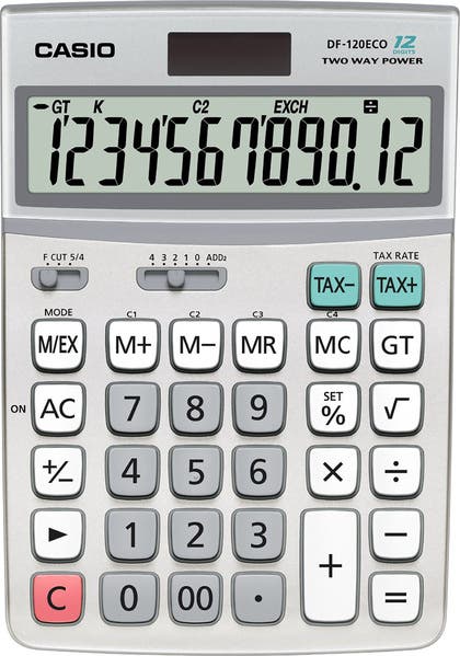 Bordsräknare Casio DF-120 ECO