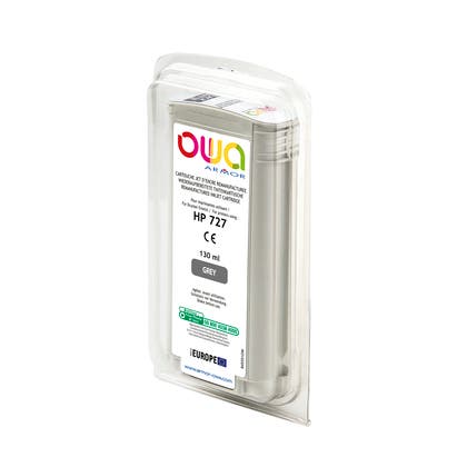 Bläckpatron OWA 727 grå 130 ml