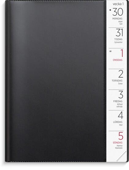 Veckokalender stor 2025 svart