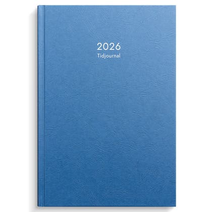 Kalender Tidjournal blå kartong 2026