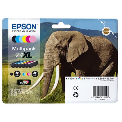 Bläckpatron Epson T2438XL 6-färg