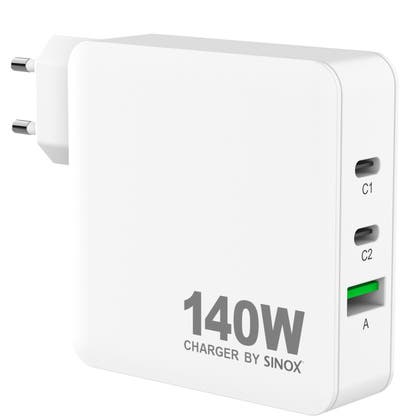 Väggladdare 3 portar PD 140W