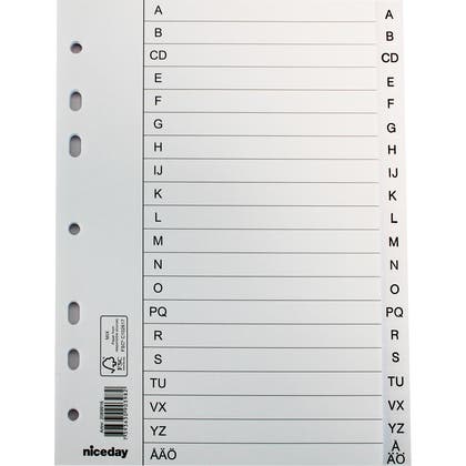 Register A5 papper A-Ö
