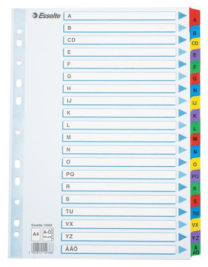 Register Esselte Mylar A4
