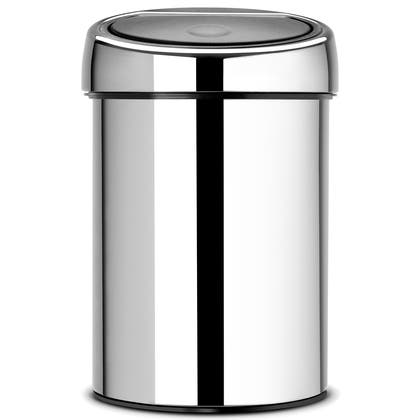Touch Bin borstat stål blank 3 liter Brabantia