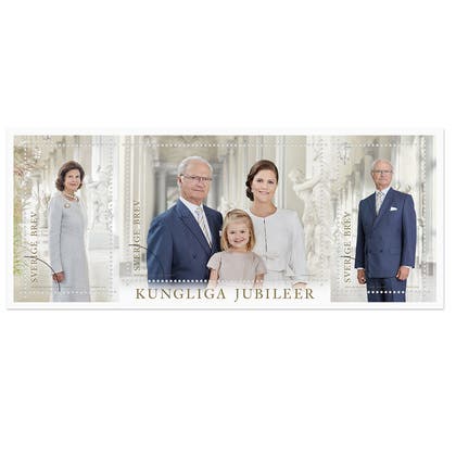 Frimärke Kungliga Jubileer 3-pack
