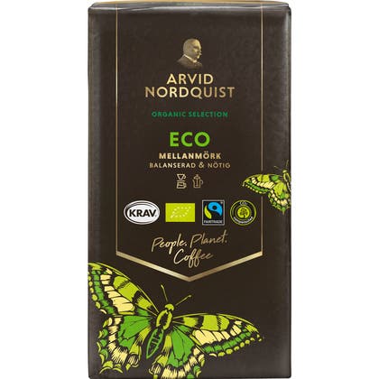 Kaffe Eko Malet Mellanmörk 450 g Arvid Nordquist