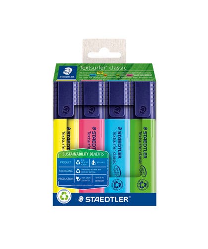 Överstrykningspenna Staedtler recycled 4/fp