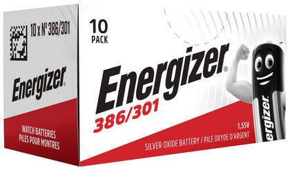 Energizer Klockbatteri Silveroxid 386/301