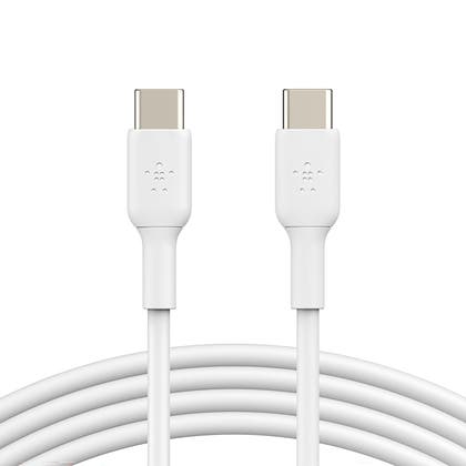 Laddkabel USB-C till USB-C Kabel Vit 2 Meter