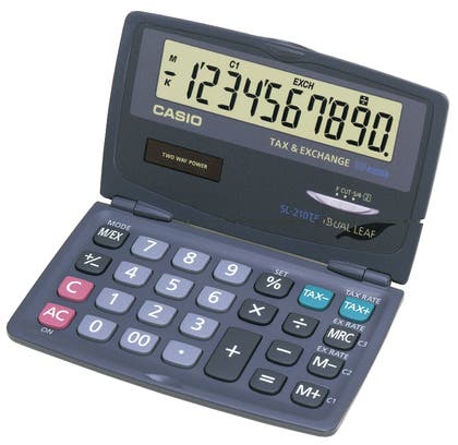 Bords-/ Miniräknare Casio SL-210TE