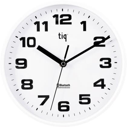 Väggklocka Tiq Bluetooth Ø 23 cm vit