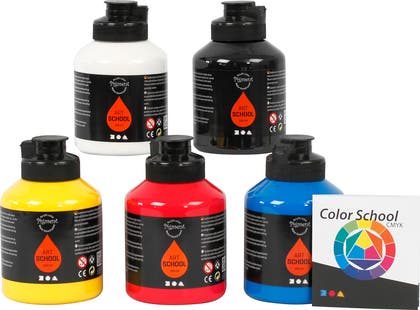 Akrylfärg Pigment mix 5x500ml A-Color