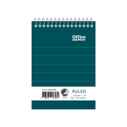 Spiralblock Office Depot A7 linjerat