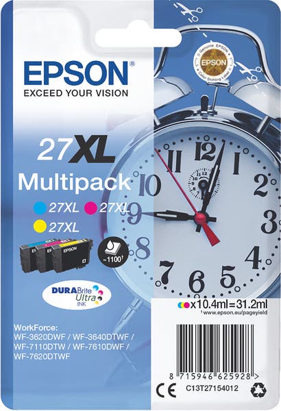Bläckpatron Epson 27XL 3-färger C13T27154012