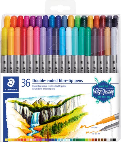 Tuschpennor Staedtler 3200 36-pack