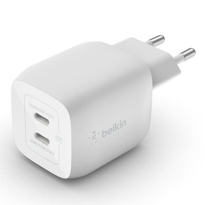 Väggladdare 45W dual USB-C Belkin