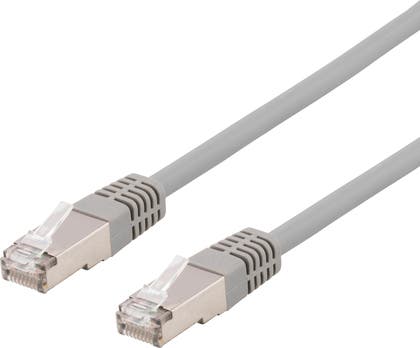 Nätverkskabel Cat6 patchkabel U/UTP Deltaco Grå