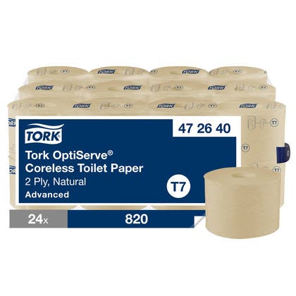 Toalettpapper Tork OptiServe® Coreless Natur T7