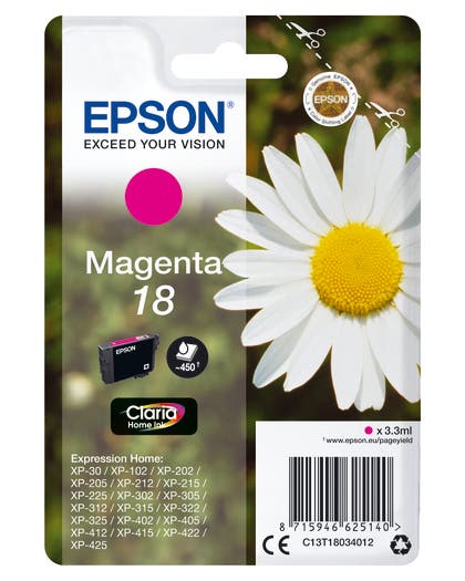 Bläckpatron Epson T1803 Magenta