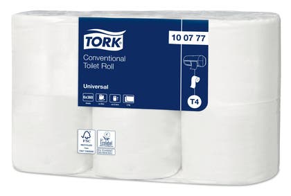 Toalettpapper Universal 2-lager T4 6 rullar/fp