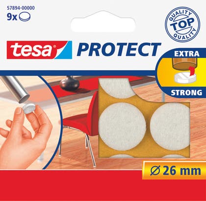 Filt-/Möbel- tassar Tesa vit