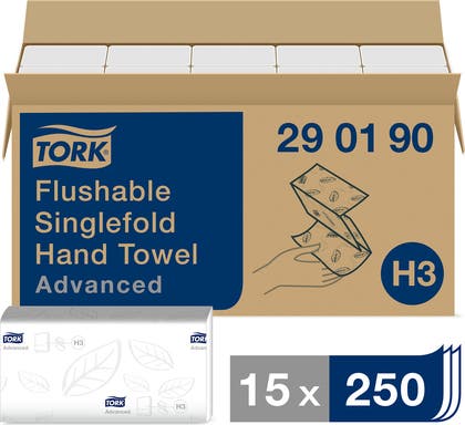 Pappershandduk Mjuk Singelfold H3 Spolbar Tork