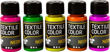 Textilfärg neonfärger