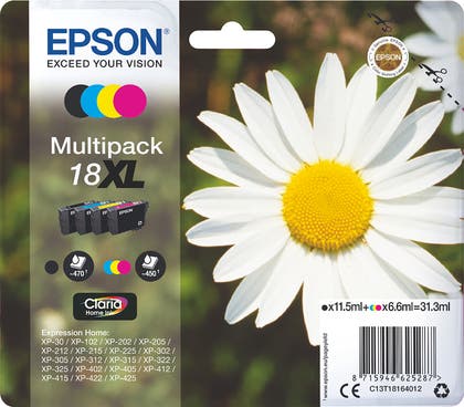 Bläckpatron Epson 18XL 4-pack