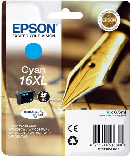 Bläckpatron Epson T1632 Cyan