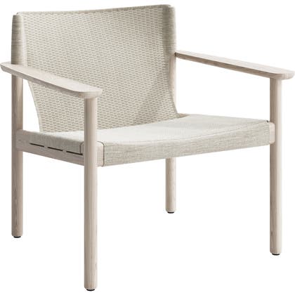 Fåtölj Evo med karm ask tyg beige