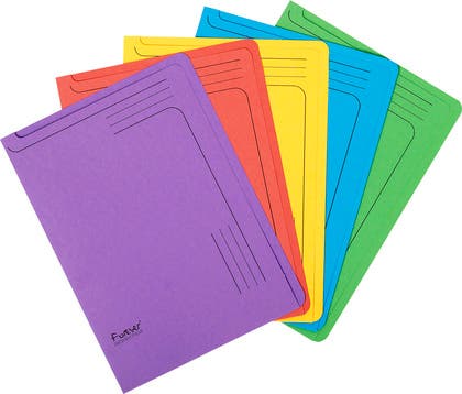 Kartong- / Pappmapp A4 Exacompta sorterade 25/fp