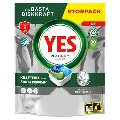 Diskmaskinstabletter YES Platinum