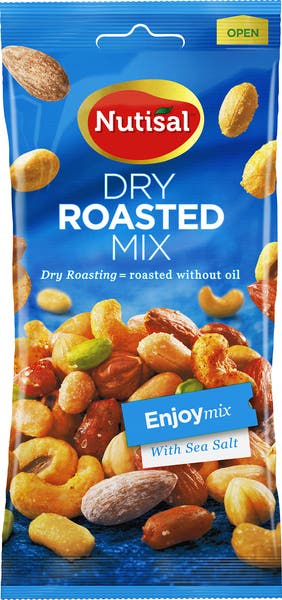 Nötmix Dry roasted Sea salt 60 g Nutisal