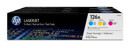 Toner HP 126A CF341A cyan/magenta/gul 3-pack