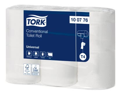 Toalettpapper Universal 1-lag T4 6 rullar/fp