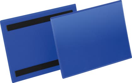 Plastficka A5L magnetisk blå