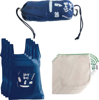 Shopping-Set Kassar + Grönsaksnät