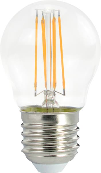LED Filament Airam E27 klotlampa 4,5W klar 470lm dimbar varmvit