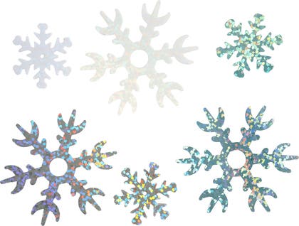 Paljetter Snöflinga 25-45mm 30g
