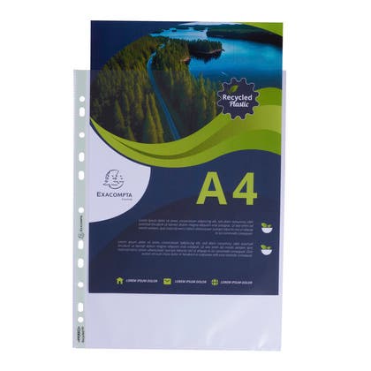 Plastficka A4 återvunnen PP